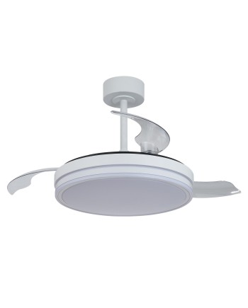 LUNA  M * VENTILADOR MEDIANO LED - BLANCO